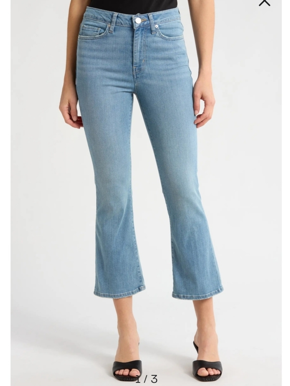 FRAME Jeans Size 28 Integrity Wash Le Cropped Mini Bootcut Jeans